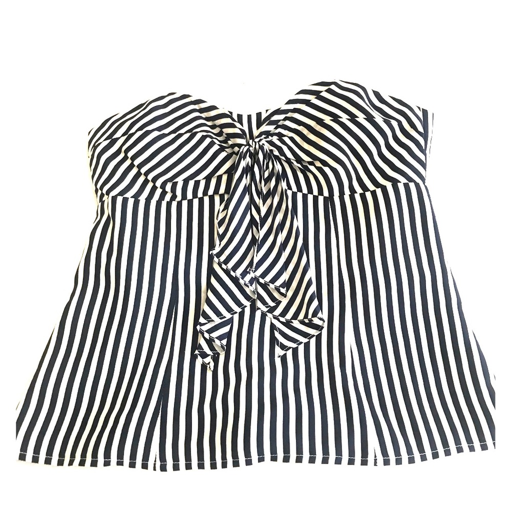 Nanette Lepore Silk Strapless Top